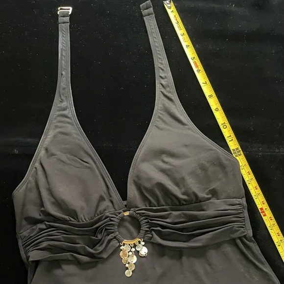 Women’s Tankini - La Blanca - Embellished Halter & Bikini Bottom - Size M - Picture 7 of 16